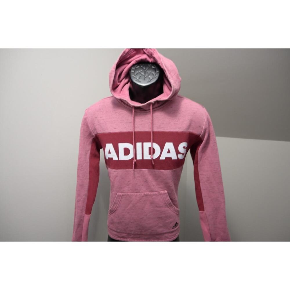 Adidas Jogger Hoodie Fleece‎ Pull Over Sweatshirt Athletic Womens Size Small
